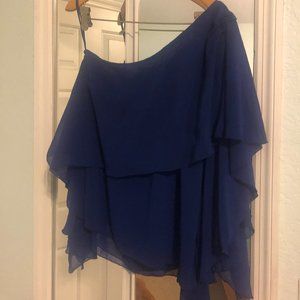 Chiffon one shoulder blouse 10